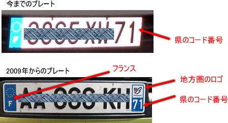 フランスの新しい車ナンバーは楽しくない！ - エスカルゴの国から