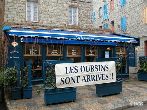 コルシカ島のレストラン