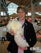 クリスマスのご馳走「シャポン」と呼ばれる雄鶏